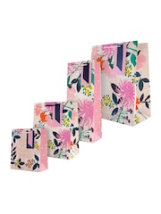 Hallmark 4 Pack Multi Gift Bags In Contemporary Floral Designs - Image 2 of 4