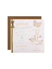 Hallmark White Birthday Card for Daughter Cake And Candles Design - Image 2 of 4