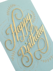 Hallmark Blue Birthday Card 3D-Effect Lettering Attachment - Image 3 of 4