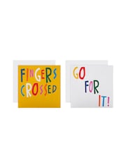 Hallmark Multi Good Luck Cards 10 Pack In 2 Bright Designs - Image 3 of 4