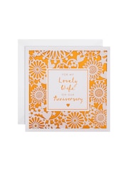 Hallmark Multi Anniversary Card for Wife Laser Cut Pattern - Image 2 of 4