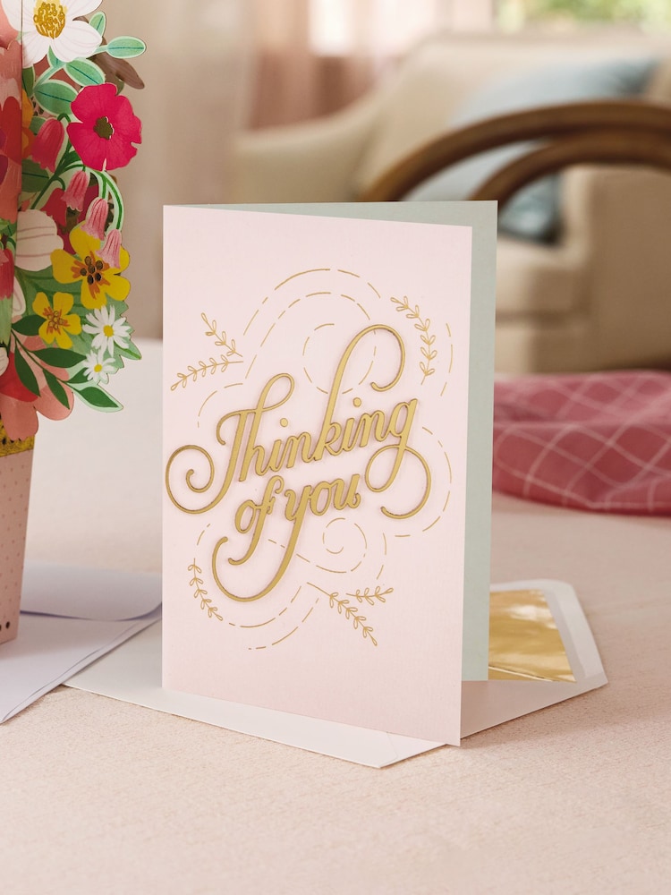 Hallmark Multi Thinking of You Card with 3D Effect Attachment - Image 1 of 4