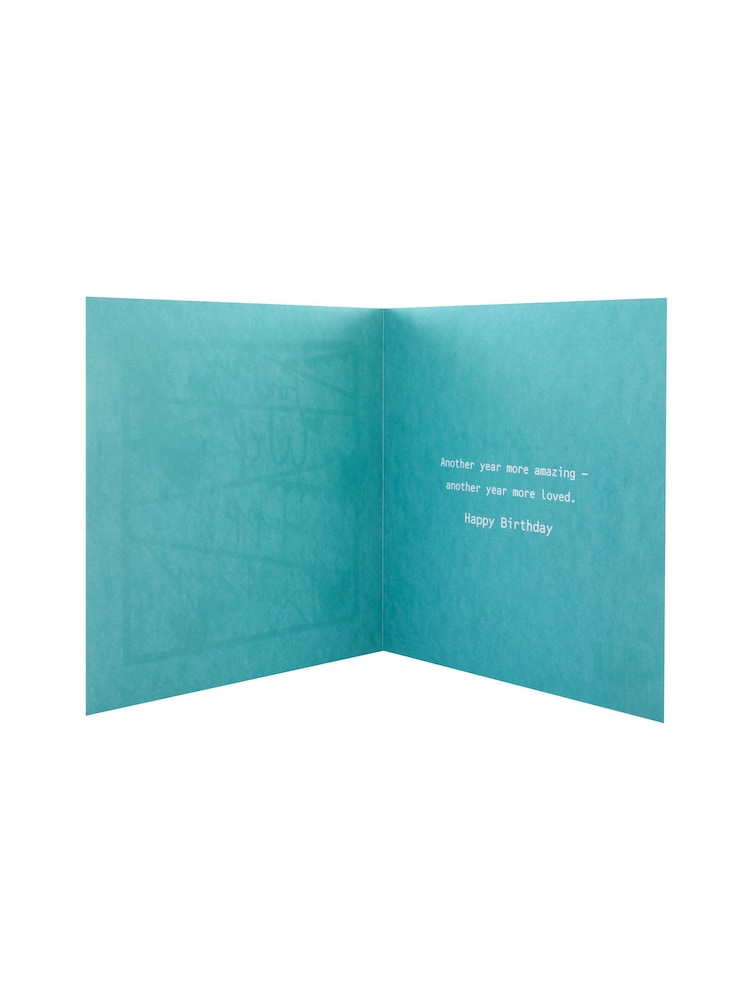 Hallmark Multi Wife Die Cut Holographic Design Birthday Card - Image 4 of 4