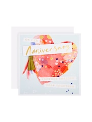 Hallmark Multi Our Anniversary Card Embellished Heart Design - Image 2 of 4