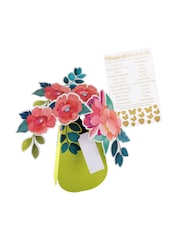 Hallmark Multi 3D Pop-Up Yellow Vase Paper Gift Flowers - Image 2 of 4