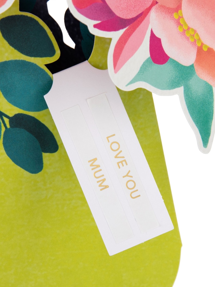 Hallmark Multi 3D Pop-Up Yellow Vase Paper Gift Flowers - Image 4 of 4