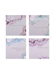 Hallmark 20 Pack White Just To Say Cards In 4 Geode Designs - Image 3 of 4