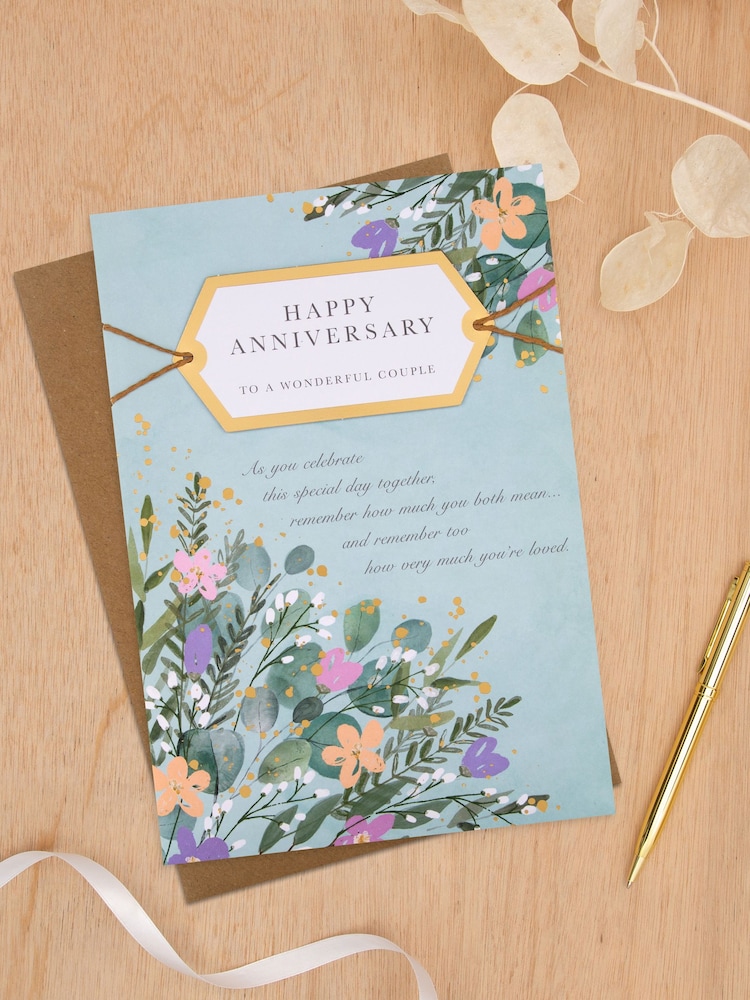 Hallmark Multi Anniversary Card for a Special Couple Floral - Image 1 of 4