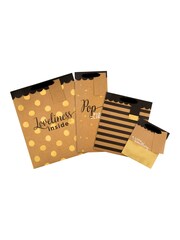 Hallmark 4 Pack Kraft Gift Bags In Contemporary Designs - Image 4 of 4