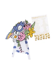 Hallmark Multi 3D Pop Up Paper Gift Flowers Spotty Vase - Image 2 of 4