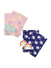 Hallmark Multi Unicorn And Mermaid Gift Wrap 4 Sheets 4 Tags Set - Image 2 of 4