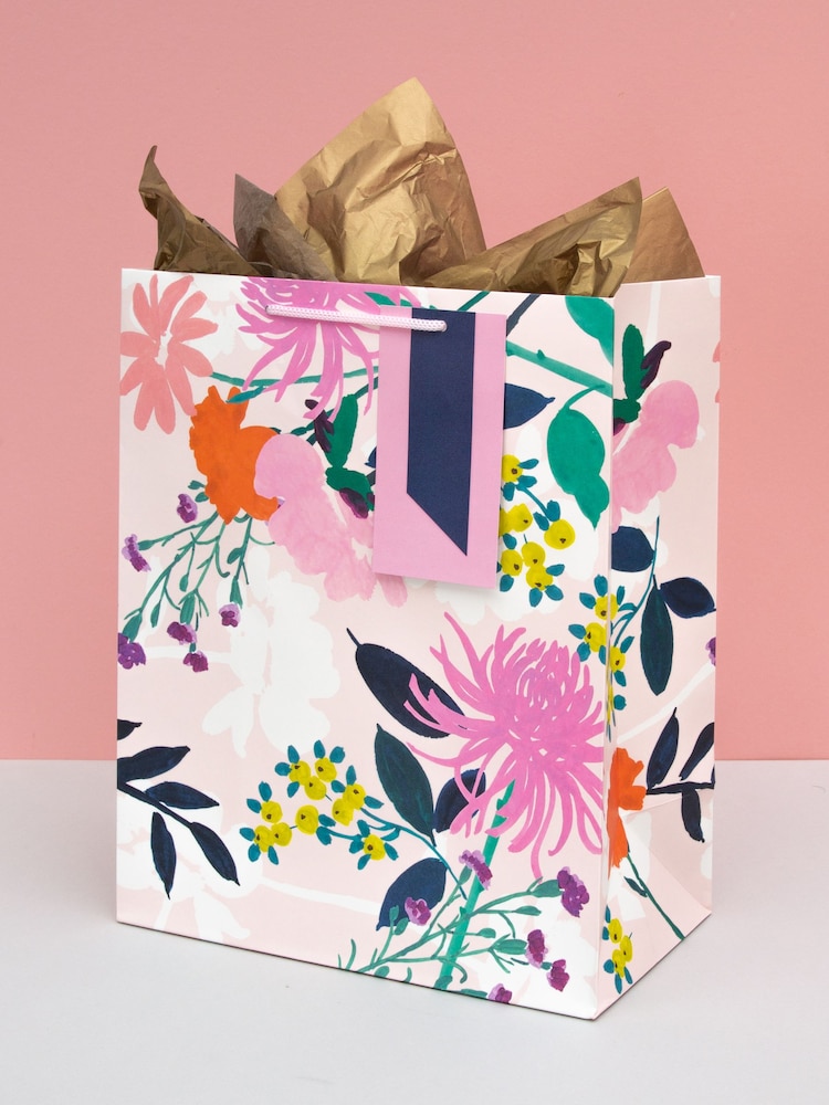 Hallmark Multi Floral Design Gift Bag and Tissue Set - Image 1 of 4