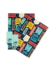 Hallmark Multi Birthday Gift Wrap 4 Sheets 4 Tags 1 Design - Image 4 of 4