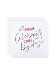 Hallmark White Wedding Invitation In 1 Cute Design Cards 20 Pack - Image 3 of 4
