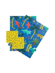 Hallmark Multi Kids Animal And Dinosaur Print Gift Wrap 4 Sheets 4 Tags - Image 3 of 4
