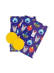 Hallmark Multi Kids Animal And Dinosaur Print Gift Wrap 4 Sheets 4 Tags - Image 4 of 4