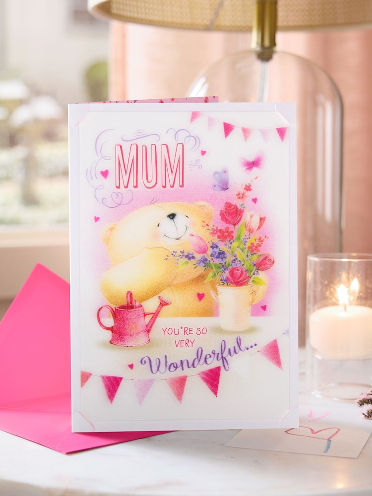 Hallmark Pink Mum Lenticular Forever Friends Birthday Card - Image 1 of 4