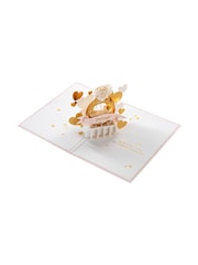 Hallmark Pink Engagement Card 3D Pop-Up Ring Celebration Design - Image 2 of 4