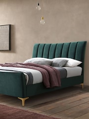 Birlea Green Clover Upholstered Fabric Bed - Image 1 of 5