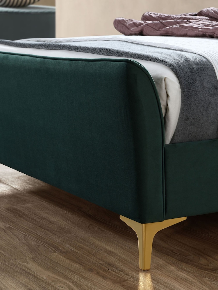 Birlea Green Clover Upholstered Fabric Bed - Image 2 of 5