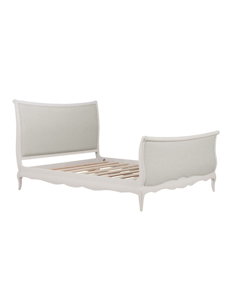 Willis & Gambier White Amelie Wooden & Upholstered Bed - Image 4 of 4