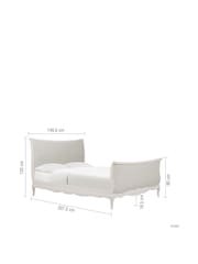 Willis & Gambier White Amelie Wooden & Upholstered Bed - Image 5 of 7