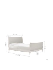 Willis & Gambier White Amelie Wooden & Upholstered Bed - Image 6 of 7