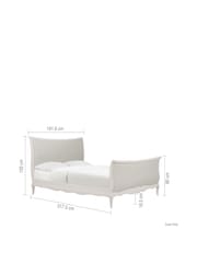 Willis & Gambier White Amelie Wooden & Upholstered Bed - Image 7 of 7