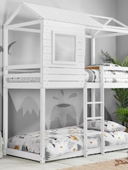 Birlea White Adventure Wooden Bunk Bed - Image 1 of 5