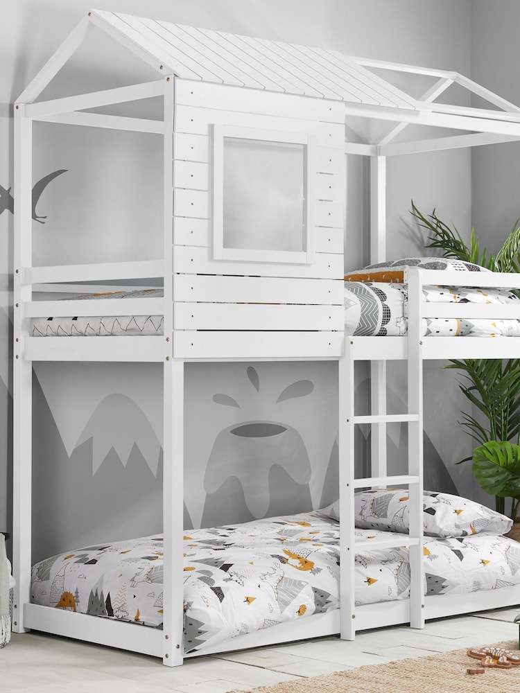 Birlea White Adventure Wooden Bunk Bed - Image 1 of 5