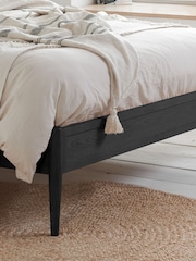 Birlea Black Leonie Wooden Rattan Bed - Image 3 of 5