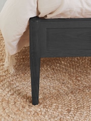 Birlea Black Leonie Wooden Rattan Bed - Image 4 of 5