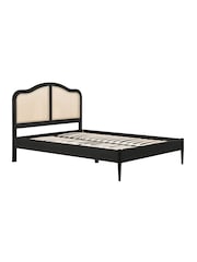 Birlea Black Leonie Wooden Rattan Bed - Image 5 of 5