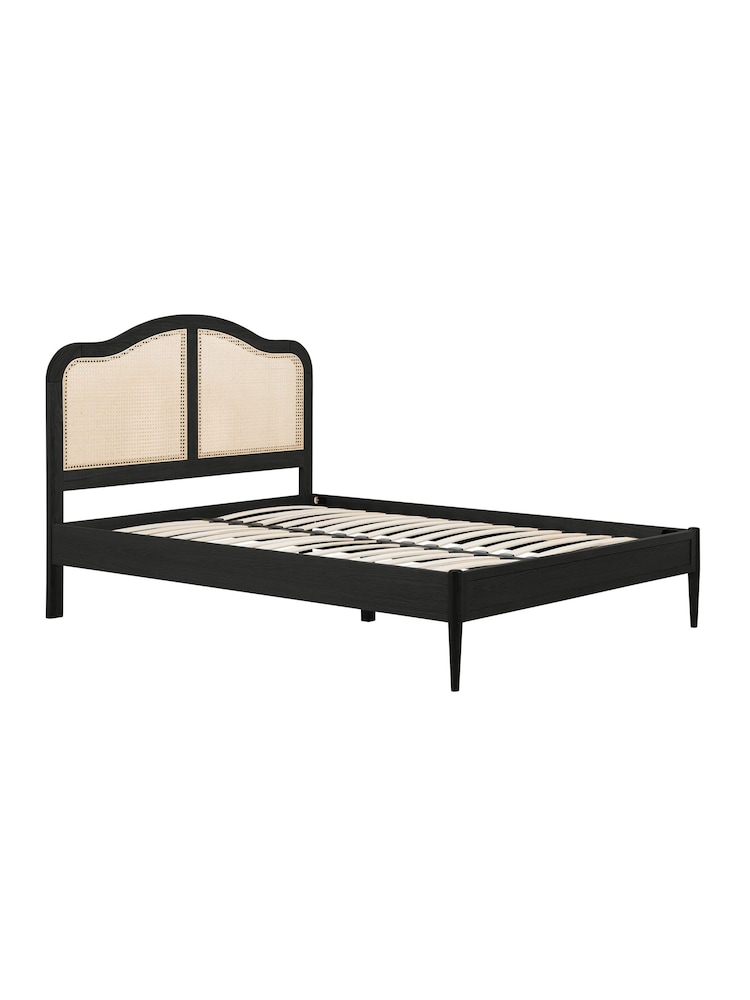 Birlea Black Leonie Wooden Rattan Bed - Image 5 of 5