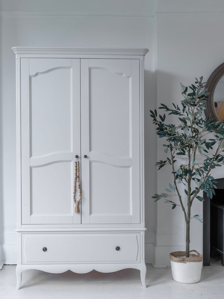Willis & Gambier White Amelie Double Wooden Wardrobe - Image 1 of 4