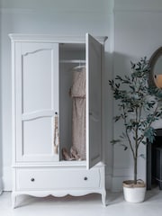 Willis & Gambier White Amelie Double Wooden Wardrobe - Image 2 of 4