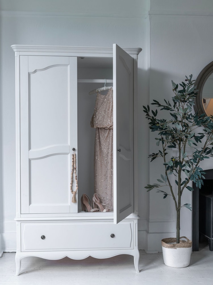 Willis & Gambier White Amelie Double Wooden Wardrobe - Image 2 of 4