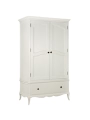 Willis & Gambier White Amelie Double Wooden Wardrobe - Image 4 of 4