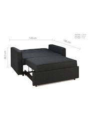 Birlea Grey Otto Upholstered Sofa Bed - Image 6 of 10