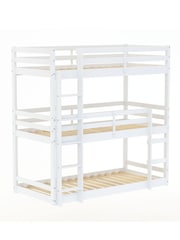 Birlea White Tressa Triple Wooden Bunk Bed - Image 4 of 4