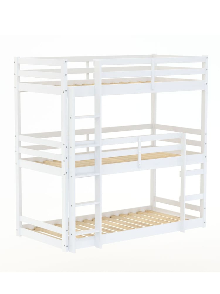 Birlea White Tressa Triple Wooden Bunk Bed - Image 4 of 4
