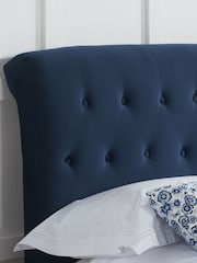 Birlea Midnight Blue Brompton Upholstered Fabric Bed - Image 2 of 5