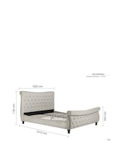 Birlea Warm Stone Copenhagen Upholstered Fabric Bed - Image 6 of 8