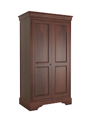 Willis & Gambier Brown Antoinette Wooden Double Wardrobe - Image 3 of 4