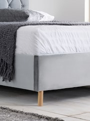Birlea Grey Loxley Upholstered Fabric End Lift Ottoman Storage Bed - Image 7 of 9