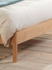 Birlea Oak Margot Wooden Rattan Bed - Image 3 of 5