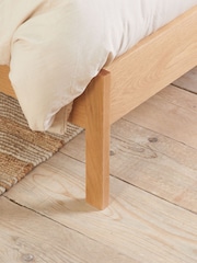 Birlea Oak Margot Wooden Rattan Bed - Image 4 of 5