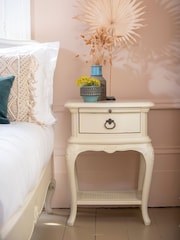 Willis & Gambier Ivory Wooden Bedside 1 Chest Drawer - Image 1 of 3