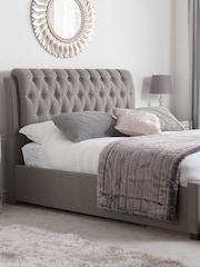 Birlea Grey Valentino Upholstered Fabric Bed - Image 1 of 5
