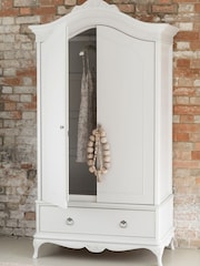 Willis & Gambier Grey Etienne Wooden Double Wardrobe - Image 2 of 4
